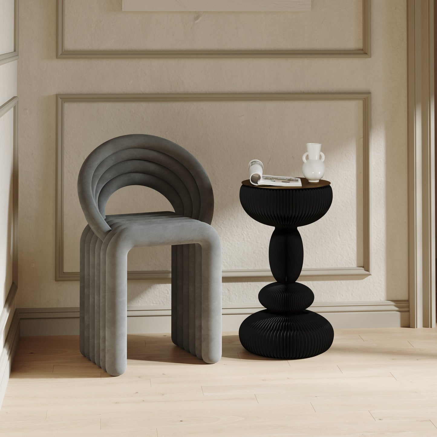 Opvouwbare Drum Bijzettafel
