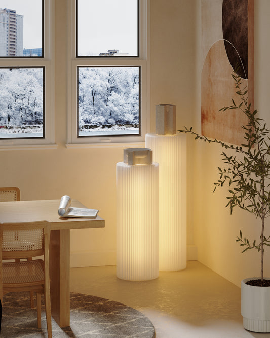 Cilinder Display Lichtgevend